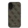 A brown and black Guess branded iPhone case is shown against a white background. Podgląd zdjęcia produktu