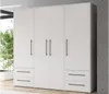 Kleiderschrank Drehtürenschrank weiß 206 cm 4 Türen - Produktbild-Vorschau 2