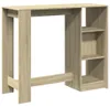vidaXL Barový stůl s policí dub Sonoma 124x46x103,5 cm Náhled obrázku produktu 6