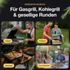 Grillplatte aus 4mm rostfreiem Edelstahl [40 x 30cm] - Produktbild-Vorschau 6