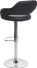 A black and silver adjustable bar stool is shown from the side against a white background. Anteprima dell’immagine prodotto