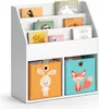 Dětská polička Vicco Luigi Bílá 72 x 79 cm se 2 skládacími Náhled obrázku produktu 7