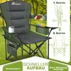 TRESKO® Campingstuhl Faltbar bis 200kg | Faltstuhl mit Produktbild-Vorschau 3