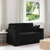 vidaXL Sofa Schwarz 138 x 78 x 80 cm Samt Produktbild-Vorschau 2