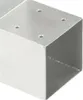 vidaXL Connettore per pali a L Metallo zincato 71 x 71 mm Anteprima dell’immagine prodotto 4