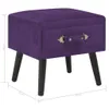 Nachttisch Dunkelviolett 40 x 35 x 40 Samt , Nachttische & Produktbild-Vorschau 8