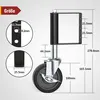 Torrolle 100mm, Torrolle mit Bremse bis 100 kg Produktbild-Vorschau 8