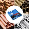 A collage of images showing various types of metal pipes and a tool kit for bending pipes. Náhled obrázku produktu