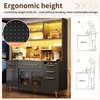 Flieks Credenza moderna con illuminazione a LED, mobile Anteprima dell’immagine prodotto 6