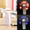 LED-Handventilator mit Laufschrift („I LOVE YOU“, weißes Produktbild-Vorschau 4