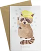 Mr. & Mrs. Panda Grußkarte Waschbär - Weiß - Geschenk, Produktbild-Vorschau 1