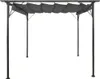 vidaXL Pergola avec toit extensible Anthracite 3x3 m Acier Voir les images du produit 8