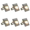 vidaXL Außenwandleuchten 6 Stk. LED 2 W Silbern Quadratisch Produktbild-Vorschau 6