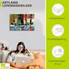 ARTland Leinwandbild Skyline Vancouver Downtown abstrakt Produktbild-Vorschau 2