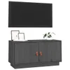 vidaXL TV-Schrank Grau 80x34x40 cm Massivholz Kiefer Produktbild-Vorschau 4