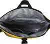 The inside of an open yellow rucksack. Produktbild-Vorschau