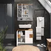 Set di mobili da bagno Vicco Eden Bianco lucido 2 parti, Anteprima dell’immagine prodotto 5