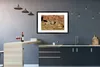 MuchoWow® Gerahmtes Poster Gepardenmutter und -junge 90x60 Produktbild-Vorschau 5