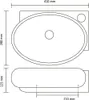 vidaXL Lavabo in Vetroceramica con foro per Anteprima dell’immagine prodotto 6