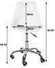 Akord Sedia Girevole Bianca 44X40X85 Cm Anteprima dell’immagine prodotto 8