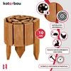 KOTARBAU® Bordure Jardin Exterieur Bois 110 x 10 cm Cloture Voir les images du produit 4