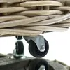 VAN DER LEEDEN Rattan Kaminholzkorb mit Rollen Ø 60 cm Produktbild-Vorschau 5
