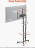 Pojízdný TV stojan na kolečkách pro obrazovky 812,8-1651 mm Náhled obrázku produktu 6