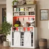 Armadio alto da cucina Merax con illuminazione LED RGB, Anteprima dell’immagine prodotto 2