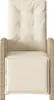 vidaXL Gartensessel mit Fußteil 2 Stk. Verstellbar Beige Produktbild-Vorschau 5