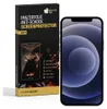 A product box for a screen protector next to a smartphone. Produktbild-Vorschau