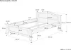 Kieferbett natur Doppelbett 140x200 Futonbett Bett breit Produktbild-Vorschau 6