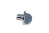 A single, small metal shelf support pin with a D-shaped head, seen from a slightly elevated side angle against a white background. Produktbild-Vorschau