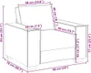 vidaXL Sessel Creme 100x78x84 cm Samt Produktbild-Vorschau 8