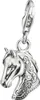 Pendentif charm tête de cheval, argent massif Voir les images du produit 4