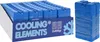 A box of blue cooling elements and a single wrapped package of cooling elements. Náhľad obrázku produktu