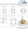 tecuro Verschraubung ÜWM/ÜWM 3/4 x 3/4 Zoll DN 15 - Produktbild-Vorschau 4