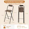 COSTWAY 2er Set Barhocker Outdoor, klappbare Barstühle mit Produktbild-Vorschau 7