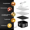Heißluftfritteuse 12L Minibackofen Airfryer 12 Programmen Produktbild-Vorschau 4