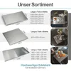 Arbeitsplatte aus Edelstahl 800x500x20mm Produktbild-Vorschau 8