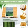 WAOHO Bambusový stojan na knihy, skládací držák na čtení, Náhled obrázku produktu 5