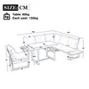 Flieks set salotto da giardino 5 pezzi, set di mobili da Anteprima dell’immagine prodotto 4
