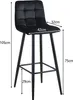 CLIPOP Hoher Barhocker 2er Set aus Samt, für Bar, Theke und Produktbild-Vorschau 6