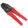 A pair of red and black crimping pliers is shown against a white background. Produktbild-Vorschau