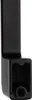 A close-up, side view of a black furniture handle against a white background. Produktbild-Vorschau