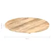 vidaXL Plateau de table en bois massif Mango rond 15-16 mm Voir les images du produit 9