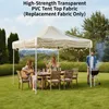 Transparente Ersatzabdeckung für Pavillon, Clear PVC Produktbild-Vorschau 11