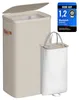 Wäschekorb/Wäschesammler - Mit Deckel - 100 l - 42x32x75 cm Produktbild-Vorschau 2
