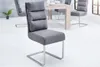 Design Freischwinger Stuhl COMFORT vintage grau Produktbild-Vorschau 9