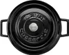 A top-down view of a black LAVA casserole pot with its lid on. Produktbild-Vorschau