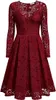 Damen Vintage Spitzenkleid mit Langen Ärmeln und Produktbild-Vorschau 3